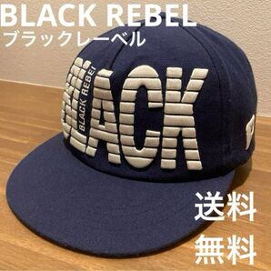 BLACK REBEL ブラックレーベル 刺繍 キャップ フリーサイズ