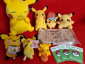 ポケモン ピカチュウ ぬいぐるみ など &モンスターボール シールクリーナー 2種まとめ