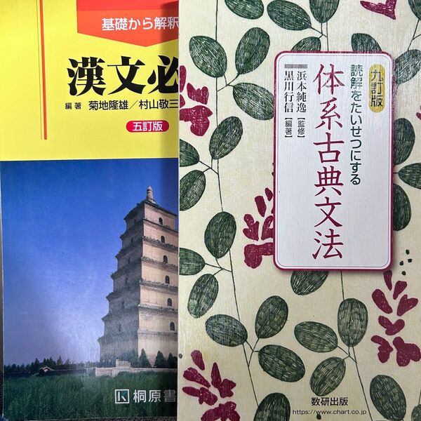 漢文必携五訂版桐原書店+体系古典文法九訂版数研出版
