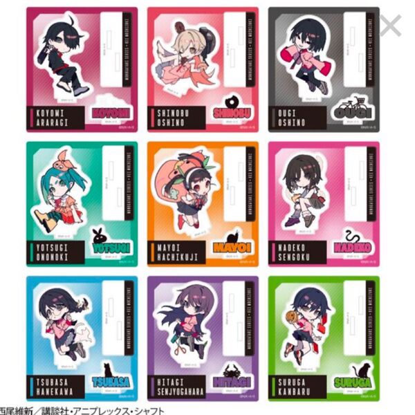 物語シリーズ×望月けい トレーディングちびキャラアクリルスタンド コンプリセット