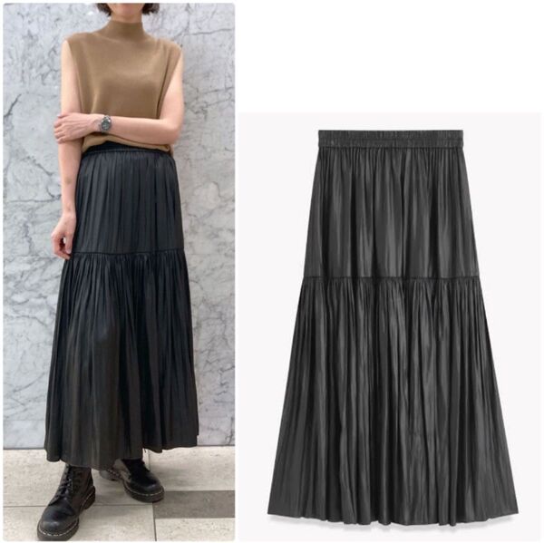 Theory CRUSH SATIN/TIERED SK 定価 29,700円