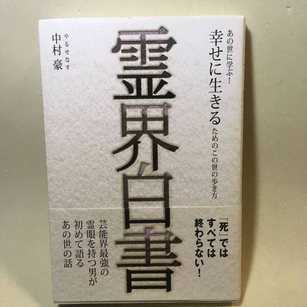 霊界白書 あの世に学ぶ!幸せに生きるためのこの世の歩き方 中村豪 ワニブックス 2010年初版
