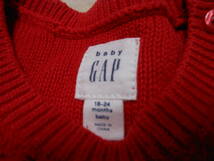 ♯546　90㎝　babyGAP ニットワンピース　赤_画像2