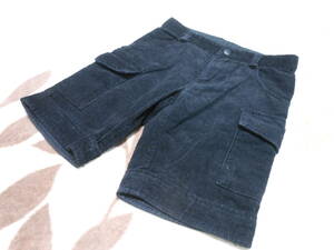 #566 100. Comme Ca half trousers corduroy black 