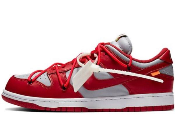 Off-White × Nike Dunk Low University Red