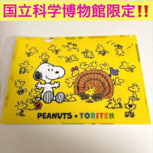PEANUTS×TORITEN クリアファイル スヌーピー 鳥展
