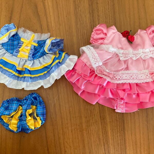 ドレス 衣装セット しまじろう コンサート はなちゃん 2枚セット まとめ売り 着せ替え チェック