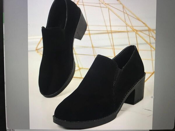 フランネルスエードラヴァーアウトソールプレーントゥコンフォートシューズ24cm