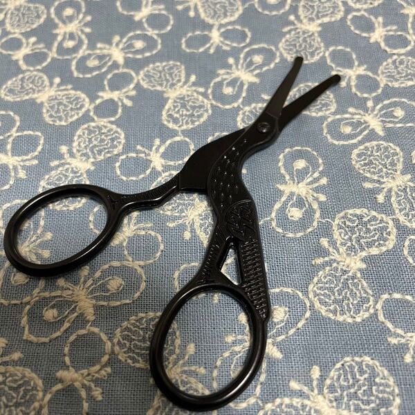 【ヴィンテージ】コウノトリ 糸切りバサミ 刺繍糸 刺し子 糸 はさみ