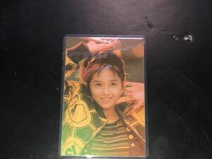 新品　未使用　1980年代 当時物　アイドル ラミネート　カード　駄菓子屋　古い　昔の　昭和　レトロ 浅香唯