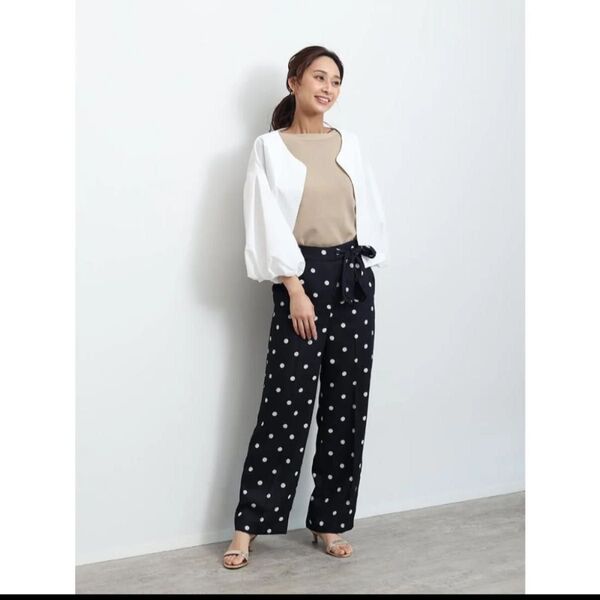 フェンネル ドットワイドパンツ
