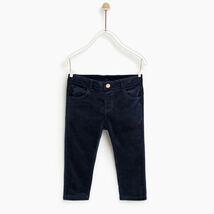 送料無料！未使用タグ付き ザラベイビー コーデュロイ地ベーシックパンツ ネイビーブルー 86cm 12-18ヶ月 zara baby 匿名配送_画像1