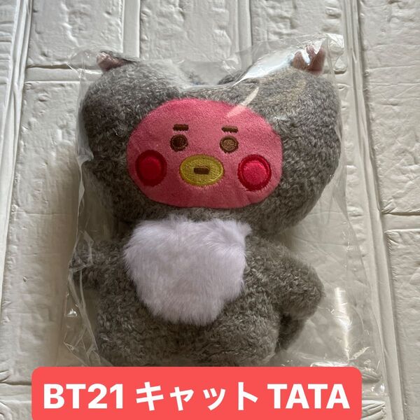 BT21 ぬいぐるみ S キャット ハチワレ TATA タタ