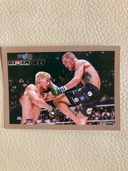 RIZIN 48開催記念くじE賞 公式ステッカー 牛久絢太郎vs佐藤将光