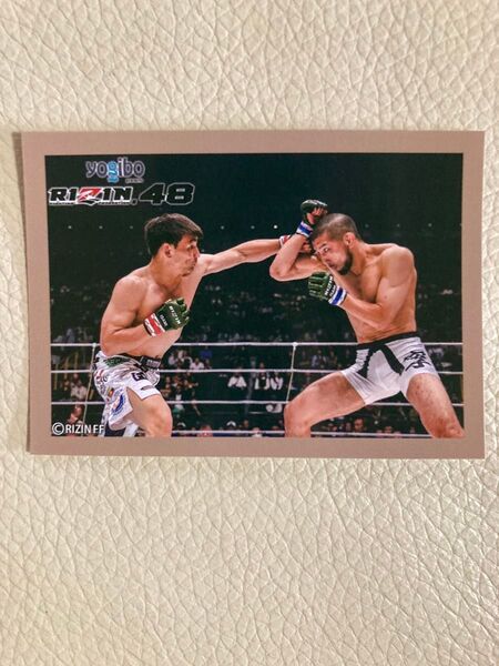 RIZIN 48開催記念くじE賞 公式ステッカー 木下カラテvsカルシャガ ダウトベック