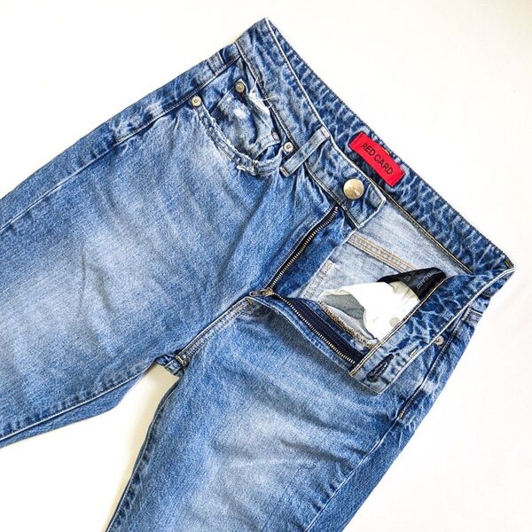 RED CARD レッドカード ハイウエスト ユーズド加工デニム 87403hr ジーンズ REDCARD