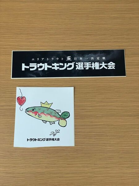 非売品 トラキンステッカー トラウトキング選手権