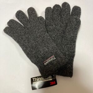 90s 3M THINSULATE 防寒 手袋 グレー 冬 グローブ アメリカ直輸入品 メンズオイルドニットグローブ USA直輸入