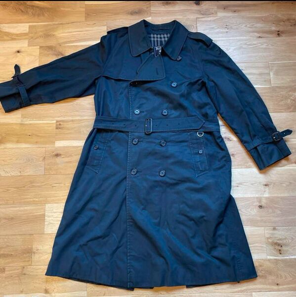 Burberryヴィンテージ 裏チェック柄 スプリングコート イングランド製
