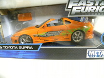 FAST&FURIOUS WILD SPEED BRIAN&TOYOTA SUPRA METALS DIECAST_画像3