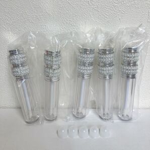 ボトル 詰め替え リップ グロス シルバー 持ち運び 5本セット 旅行 シルバー