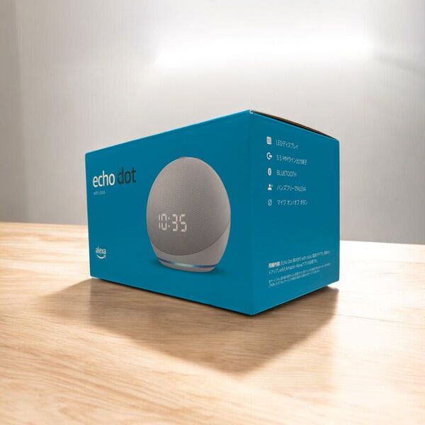【新品未開封】Amazon Echo dot with clock 第4世代