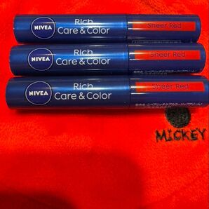 NIVEA Rich Care & Color Sheer Red シアーレッド 3本セット