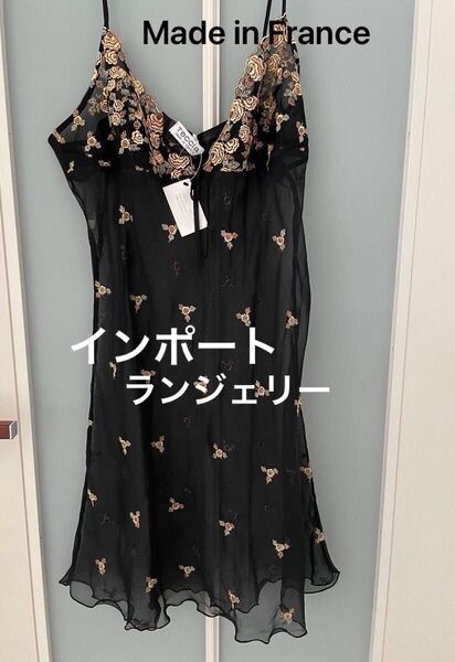 フランス製 L インポートランジェリー 刺繍 Teccia 42