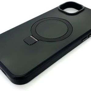 【値下げ中】スマホケース iPhone 14 Plus 緑 スタンドリング付き
