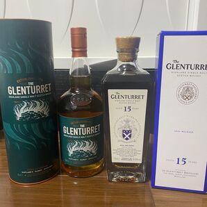 Glenturret ①グレンタレット 15年 2024 ②グレンタレット ピーティド 旧ボトル 40% 700ml ウイスキー