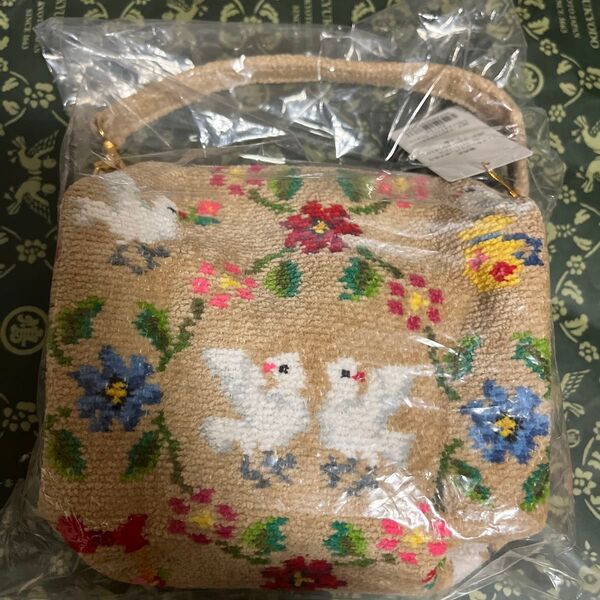 【新品】鳩居堂 フェイラー 手付ポーチ メモリアルピジョン FEILER