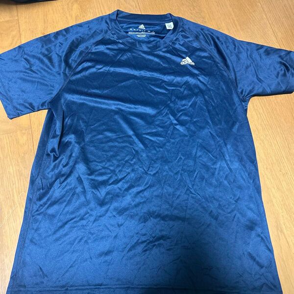 adidas ネイビー アンダーシャツ L 半袖 シャツ メッシュ アディダス