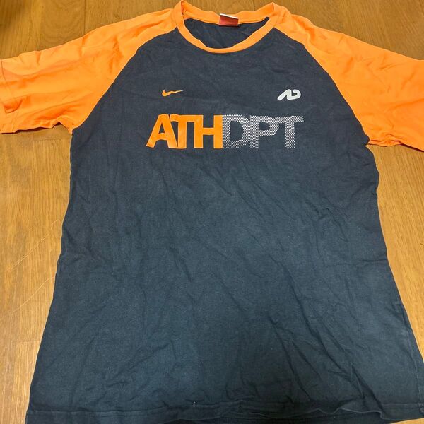 NIKE ATHDPT Tシャツ 半袖 オレンジ ネイビー ナイキ