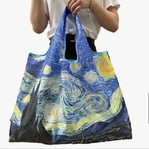 ゴッホ 星月夜 エコバッグ 新品 大容量