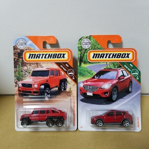 ★マッチボックス★メルセデスベンツ G63 AMG 6X6 赤 / マツダ MAZDA CX-5 レッド★MATCHBOX 2種セット★新品★