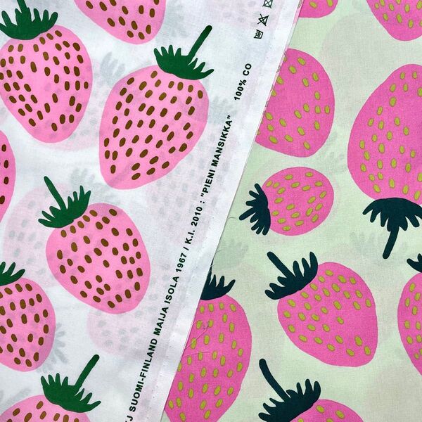 marimekko ハーフカットクロス/はぎれ マンシッカ 2色セット 68×50cm マリメッコ