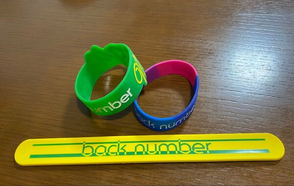 back number ツアーグッズ ラバーバンド