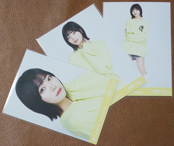 乃木坂46 中西アルノ ルーズソックス Web限定 生写真 3種 2024.January