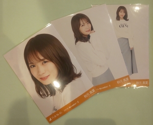 乃木坂46 秋元真夏 ロンT 会場限定 生写真 3種 2019.November-Ⅱ コンプ