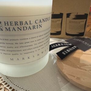 MARKS&WEB HERBAL CANDLE MANDARINアロマキャンドル マンダリン