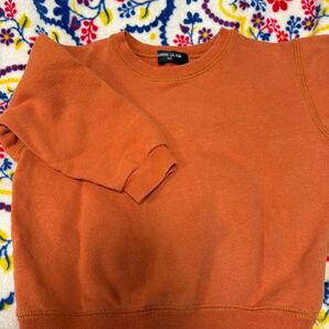 子供服 90cm トレーナー スウェット 長袖 ブラウン コムサデモード