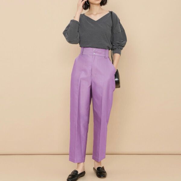 美品ADAM ET ROPE'パンツ36Sパープルspick&spanslobeienatomorrowlandetretokyo