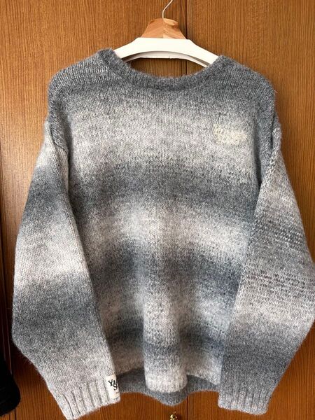 【最終値下】younger song gradation crew neck knit ウール混