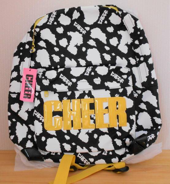 【新品】２０％オフ　CHEER　リュックサック　ビック　レディース　ガールズ　ブラック×イエロー　定価６９００円