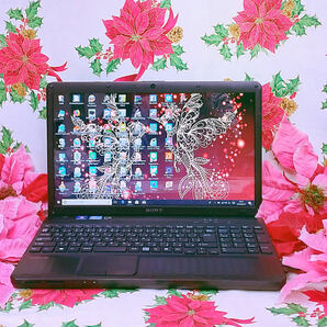 爆速2世代Core-i5/極上品/大人気SONY VAIOブラック色/ブルーレイ/ソフト多数/ZOOM/爆速SSD256/高速8GB/Win11/DVD焼き/オフィス