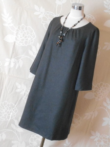 bomerus Lee /Bon mercerie/ Anatelier / wool One-piece / made in Japan /38/ gray 