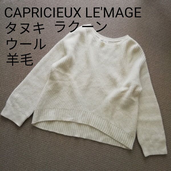 CAPRICIEUX LE'MAGE ラクーン MIX プルオーバー オーバーサイズ カプリシューレマージュ ニット セーター