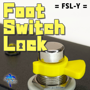 FSL-Y】踏み間違い防止に【FOOT SWITCH LOCK】フットスイッチを固定!脱着可能!2タイプ4個で!《 FOOT SWITCH STOPPER 》 #LAGOONSOUND