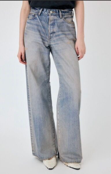 新品 タグ付き MOUSSY MIDRISE バギーデニム 26インチ 定価28380円