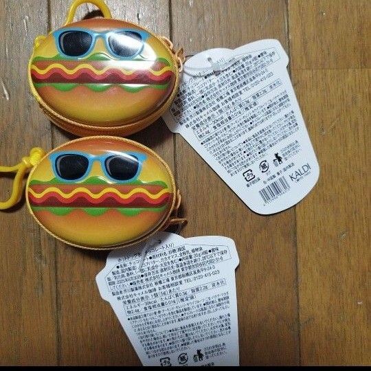 新品未開封 カルディ KALDI オリジナル ポーチ カラビナ ホットドッグ 缶